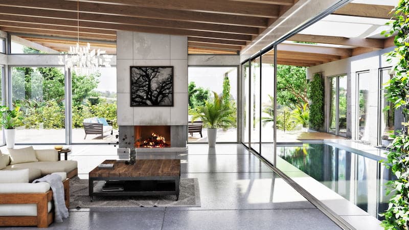 Stone Texture Luxury Home