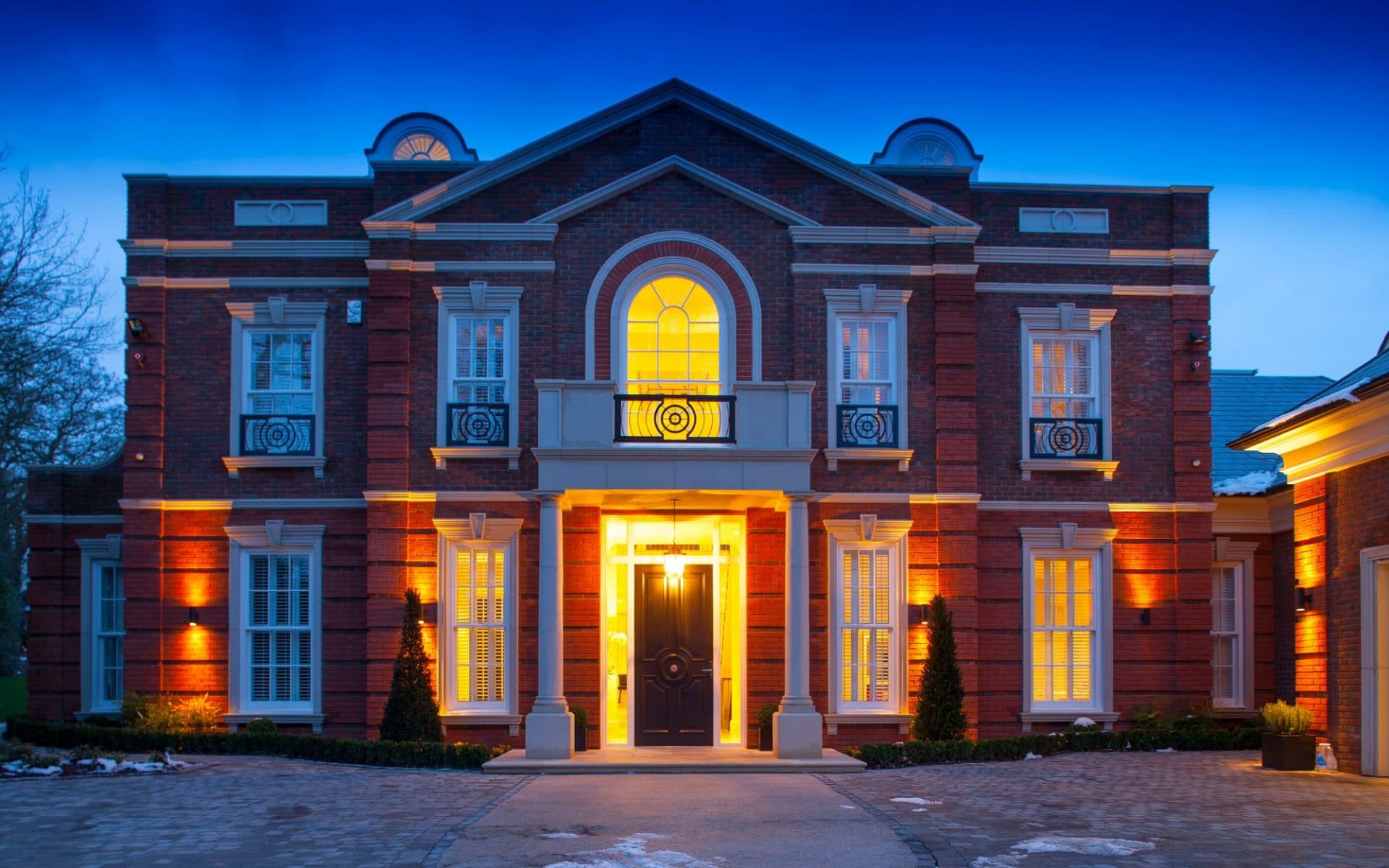 prime homes at dusk