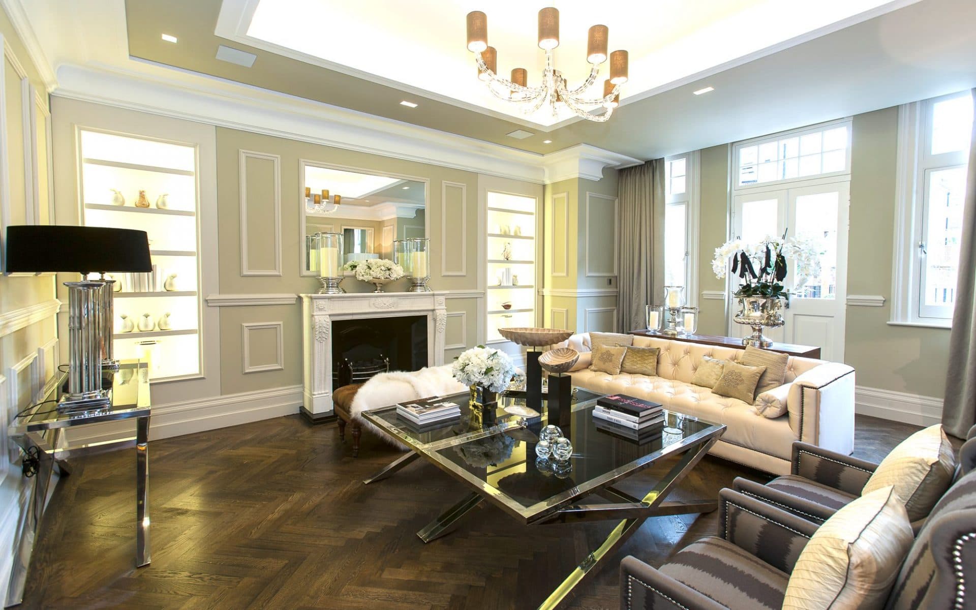 luxury living room in london