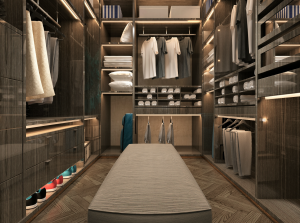 luxury walk in wardrobe